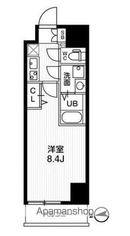 AR向島(1K/3階)の間取り写真