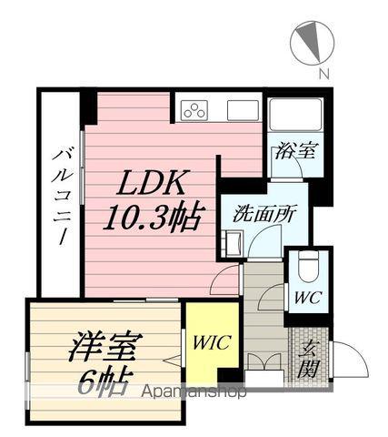 京浜東北・根岸線 大船駅 徒歩40分 3階建 築3年(1LDK/3階)の間取り写真