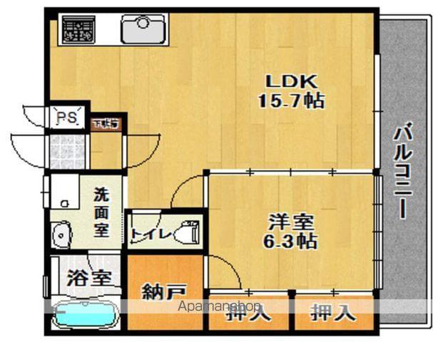 コーポトミーⅡ(1LDK/2階)の間取り写真
