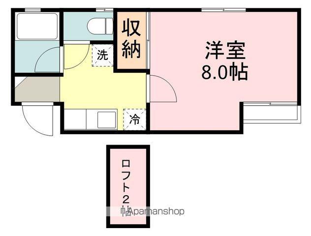 フレグランス青葉(1K/1階)の間取り写真