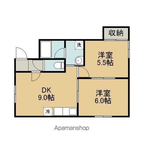 ACERO(2DK/2階)の間取り写真