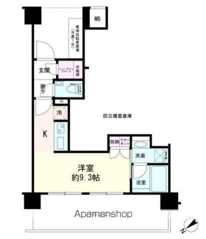 デュオステージ横濱天王町(1K/2階)の間取り写真
