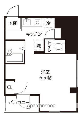 グランシャリオ蓮沼(1K/4階)の間取り写真