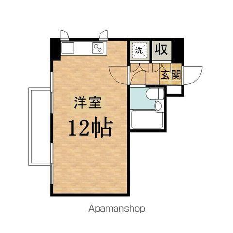 桜ヶ丘イン(ワンルーム/4階)の間取り写真