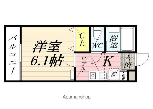 PONY VILLE(1K/2階)の間取り写真