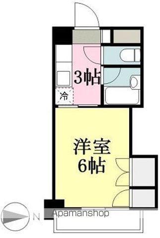 ロイヤルハイツ清水町(1K/5階)の間取り写真