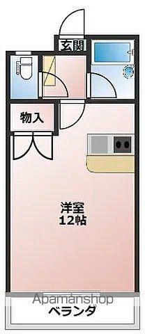 ジーピー14番館(ワンルーム/4階)の間取り写真