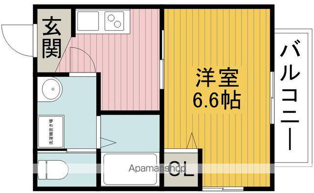 T.SANSARA(1K/2階)の間取り写真