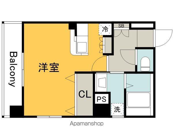 BELL紅菱山本STAGE(ワンルーム/3階)の間取り写真
