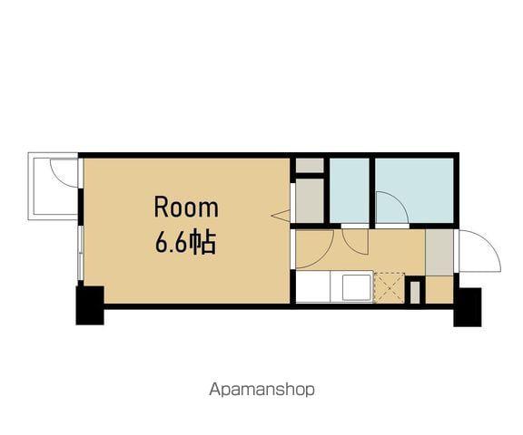 パールハイム錦町(1K/2階)の間取り写真