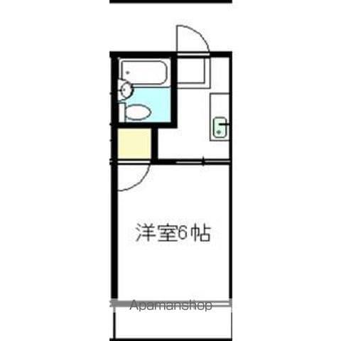 タウニープティ(1K/2階)の間取り写真