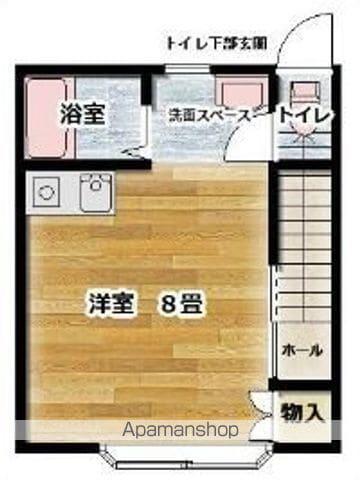 ジュネスクリエイトK(ワンルーム/2階)の間取り写真