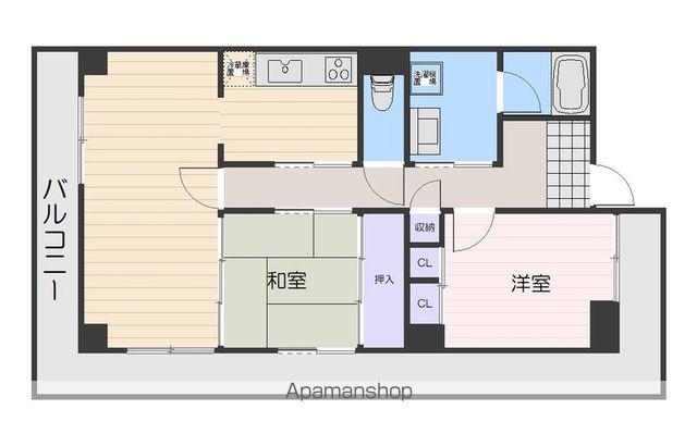 ベリオ高石(2LDK/2階)の間取り写真