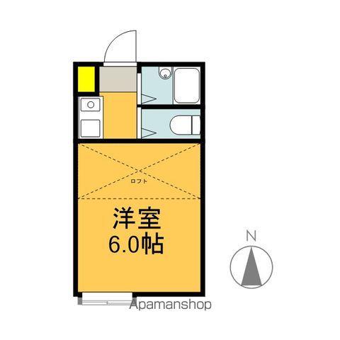 ジュネスクリエイトⅠ(ワンルーム/1階)の間取り写真