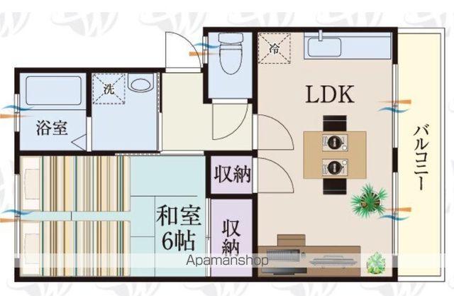 BCASA鹿島神宮RE-BORN(2LDK/2階)の間取り写真