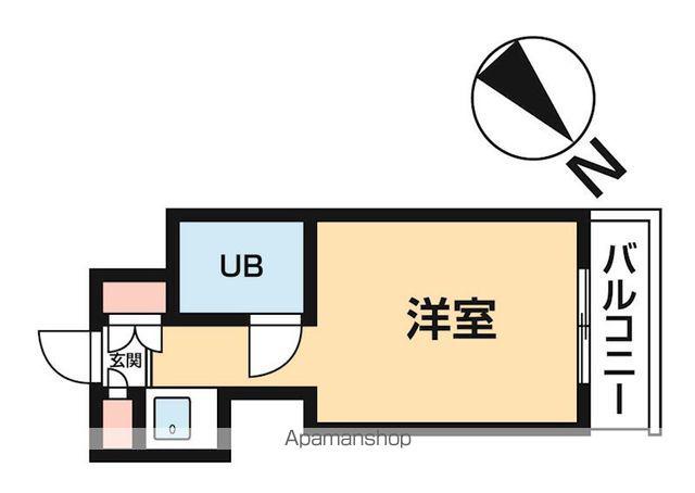 TOP・早稲田(ワンルーム/4階)の間取り写真