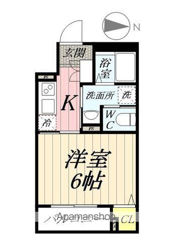 ROBOT HOME 六町Ⅲ(1K/2階)の間取り写真