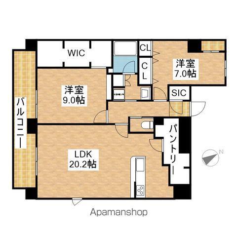 CASA VIA(2LDK/10階)の間取り写真