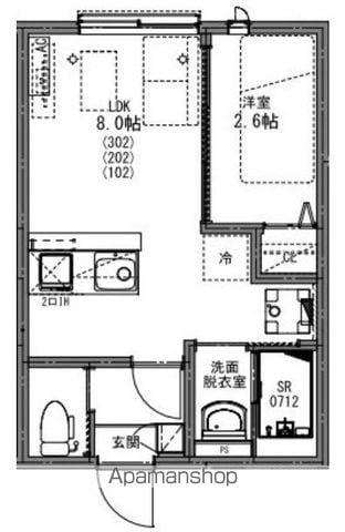 KEIAI RESIDENCE 新柏Ⅱ(1LDK/3階)の間取り写真