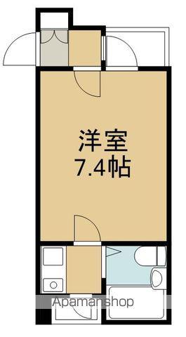 ベルシティ高松(1K/2階)の間取り写真