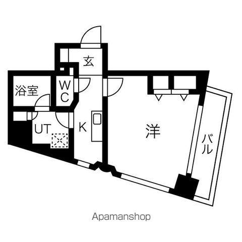EFFORT-Ⅱ(1K/2階)の間取り写真
