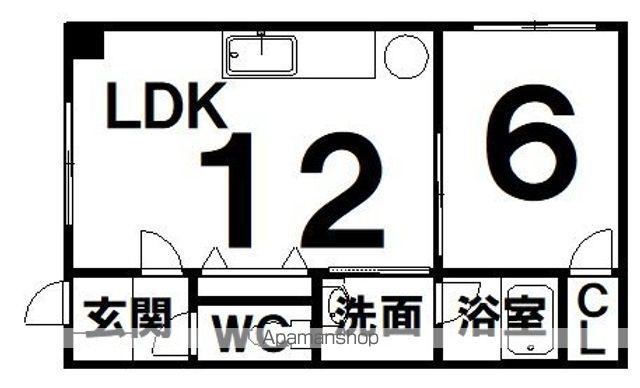 ノウブルマン(1LDK/3階)の間取り写真