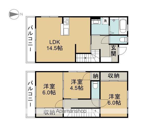 リーフ ヒルズ(3LDK)の間取り写真