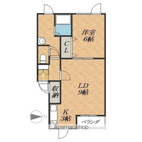 EAGLEⅢ(1LDK/2階)の間取り写真