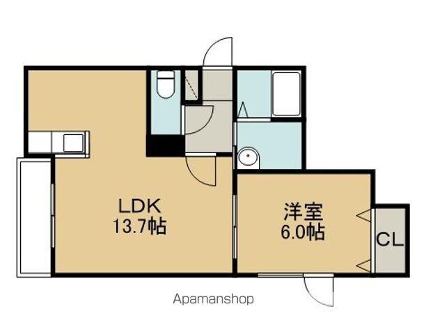 レインボーハウスLUMIERE(1LDK/3階)の間取り写真