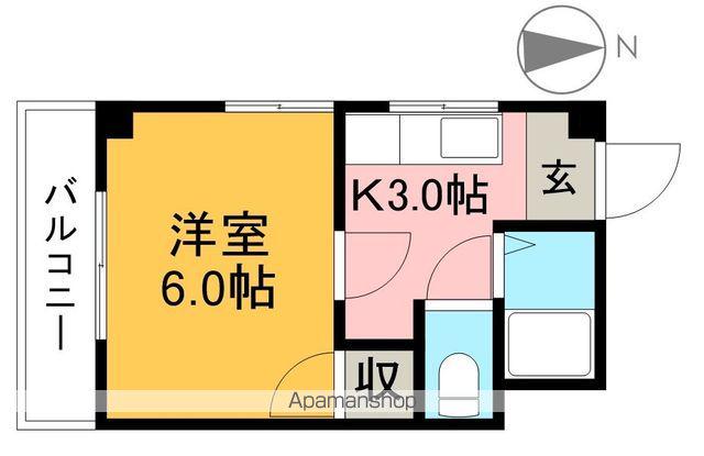 ハイツミーナ(1K/4階)の間取り写真