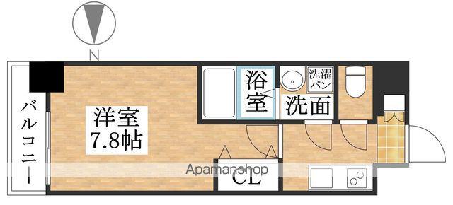 S-RESIDENCE庄内通駅前CURERE(1K/3階)の間取り写真