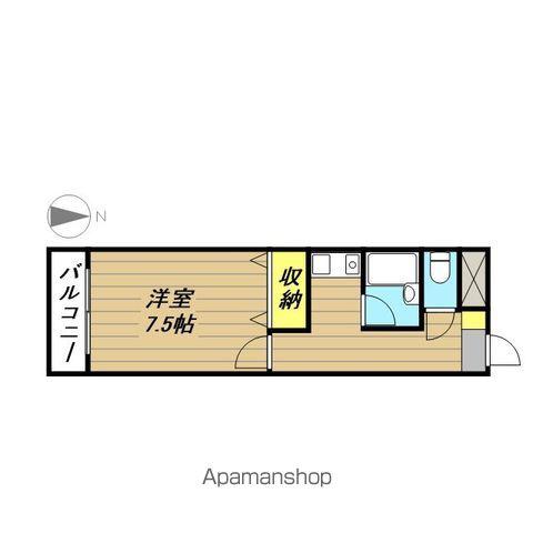 ミドリハイツ(1K/1階)の間取り写真