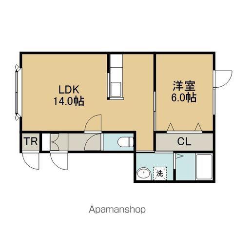 レインボーハウスドリームⅡ(1LDK/2階)の間取り写真