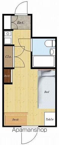 ライザ武蔵境(ワンルーム/7階)の間取り写真