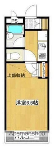 ベリーノN(1K/2階)の間取り写真