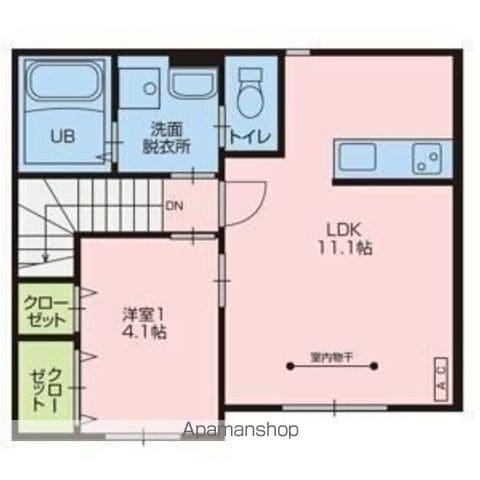 LANCHEⅣ(1LDK/2階)の間取り写真