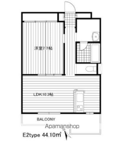 サンウィッシュ(1LDK/3階)の間取り写真