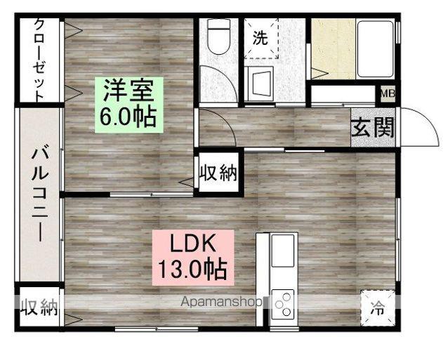 ルミネ新宿(1LDK/1階)の間取り写真