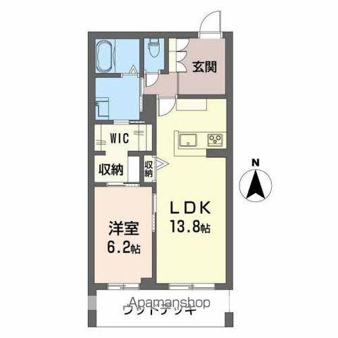 シャーメゾンキャメリア(1LDK/1階)の間取り写真