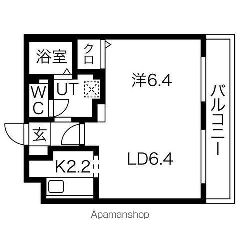 フローレンス白石(1LDK/2階)の間取り写真