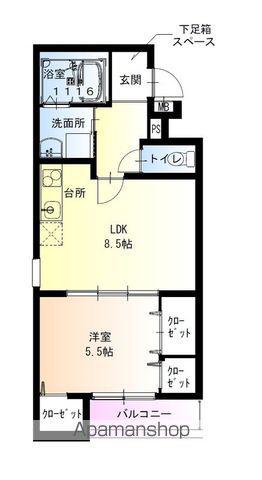 フジパレス駅南Ⅱ番館(1LDK/1階)の間取り写真