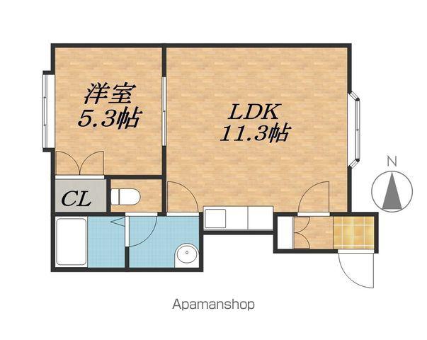 MAISON・Ⅰ(1LDK/2階)の間取り写真