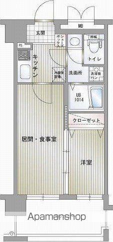 エンクレスト平尾Ⅱ(2K/4階)の間取り写真