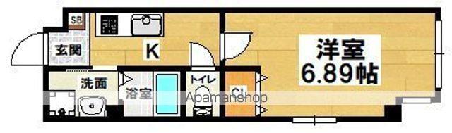 グランツあびこイースト(1K/1階)の間取り写真