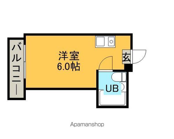 セラヴィ(ワンルーム/3階)の間取り写真