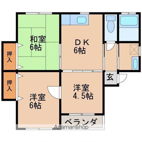 メゾン前島(3DK/1階)の間取り写真