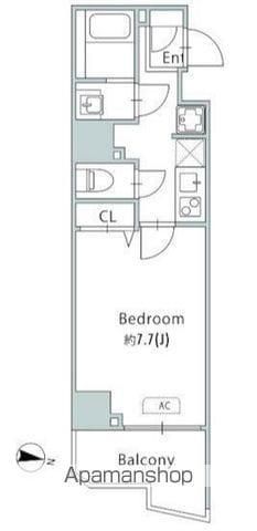 GRANPASEO青砥(1K/11階)の間取り写真