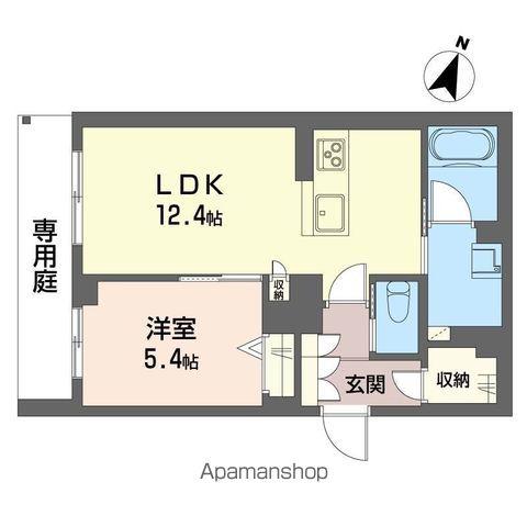 レスポアール(1LDK/1階)の間取り写真