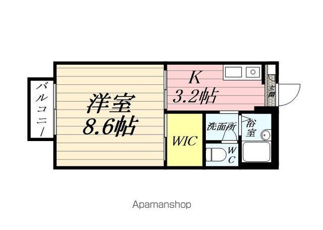 根岸線 本郷台駅 徒歩16分 2階建 築23年(1K/1階)の間取り写真