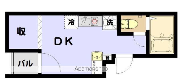 蛎殻町マンション(ワンルーム/4階)の間取り写真